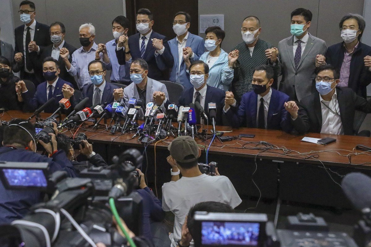 China’s strike on Democracy in Hong Kong – City’s pro-Democracy legislators resign in protest