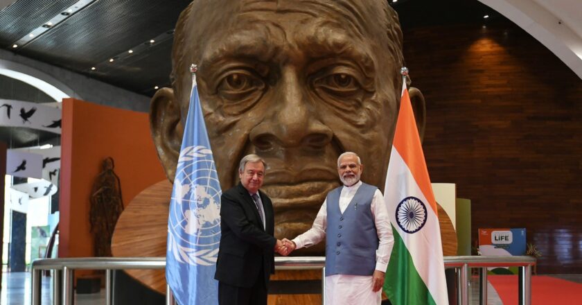 PM & UNSG Launch ‘Mission LiFE’ Launched at the Statue of Unity, Gujarat by PM Modi and UN Secretary-General