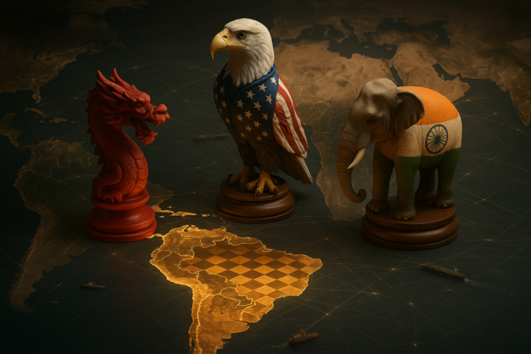 Latin America at the Crossroads: China’s Advance, U.S. Decline, and India’s Emerging Role